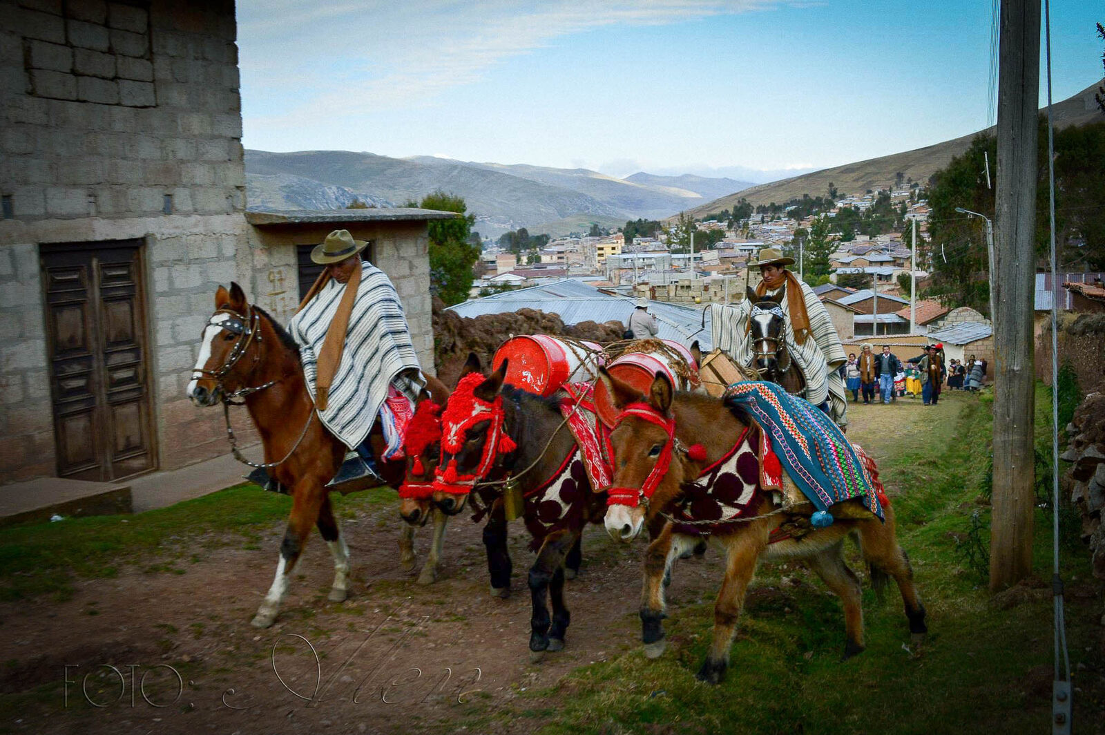 Arrieros en los Andes de Tarma